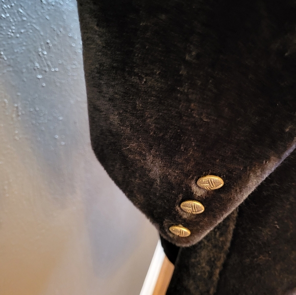 Glenbrooke 1970s Black Double Breasted Faux Fur Coat Medium - Picture 5 of 11